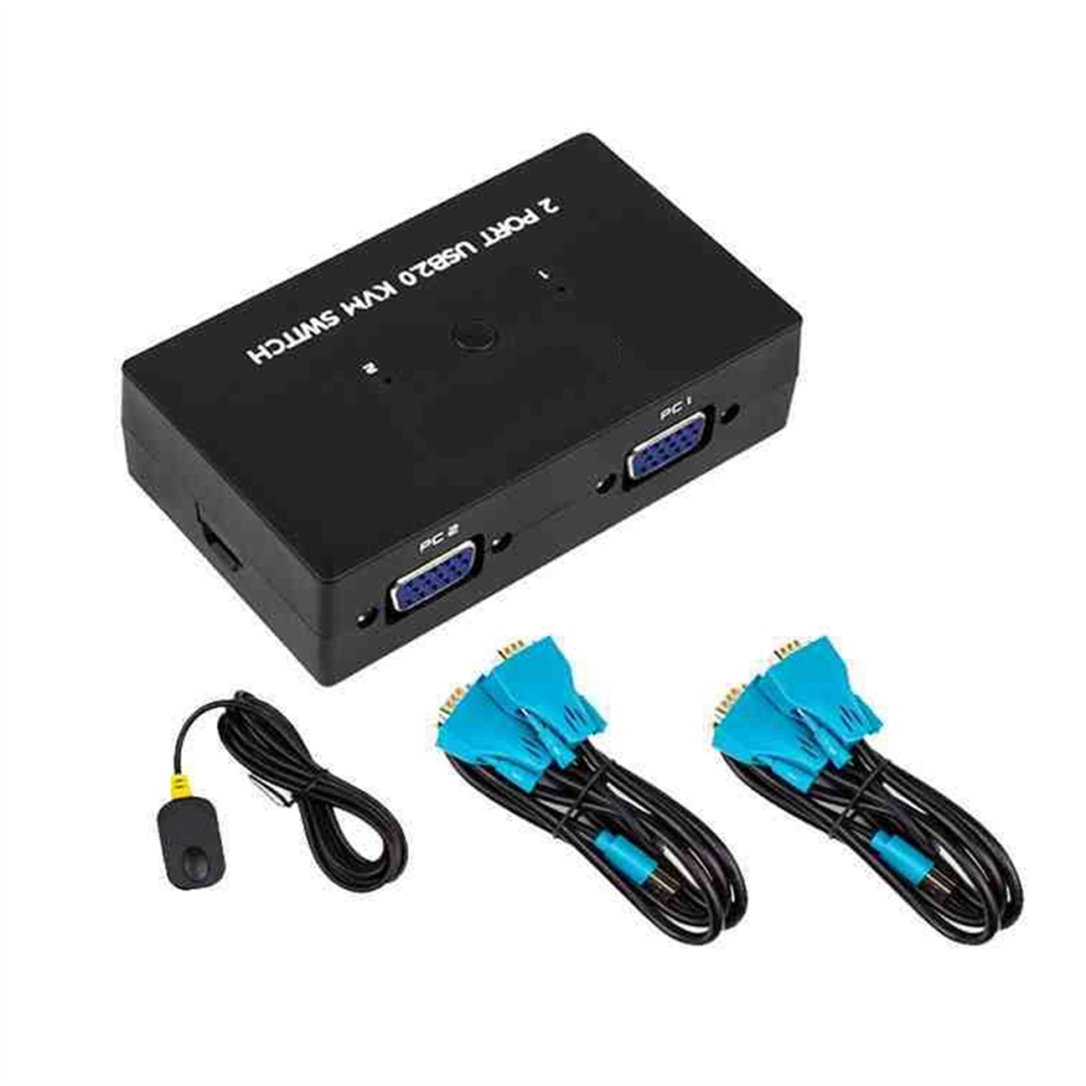 Melitt 2-Port VGA KVM Switch Two-In-One-Out
