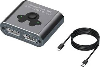 Sodial Displayport 2 In 1 Out DP Switcher