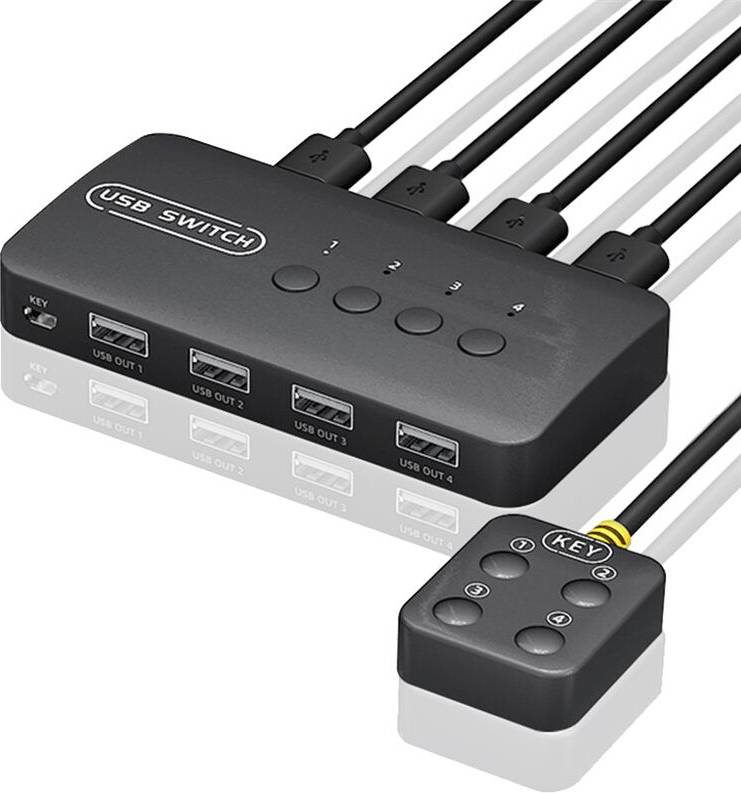 Saudism KVM Switch USB Shared Controller Adapter