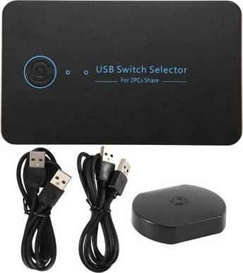 Sodial Usb Kvm Shared Switcher 2 In 4 Out