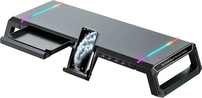 Keyboard stand Typecat 4USB PC Monitor Stand Keyboard Storage Space
