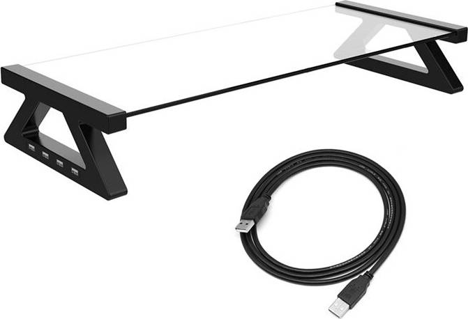 Monitor pc Kepptory Desk Monitor Stand PC Riser 4 USB 60kg