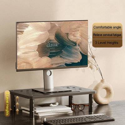 B&Q Ergonomic Monitor Stand Riser Mesh