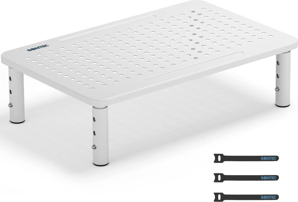 BONTEC Adjustable Monitor Riser Stand with 3 Height Levels