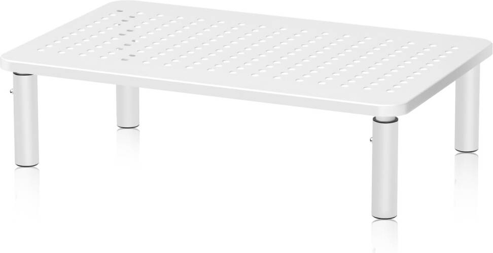 Computer Monitor Stand Riser White