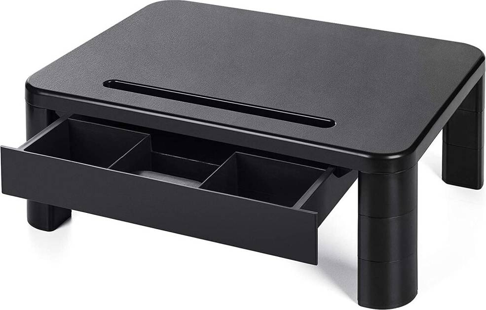 Loryergo Adjustable Monitor Stand With Drawer