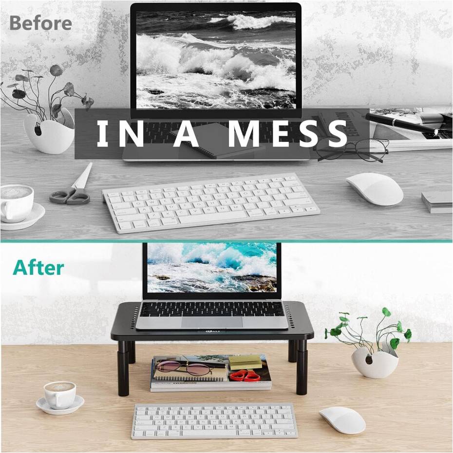 Wali Computer Monitor Stand Riser 3 Height