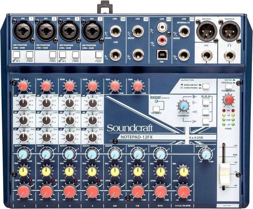 Notepad 12FX Analog Mixing Console