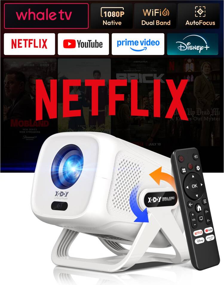 Mini Portable Projector 1080P 4K