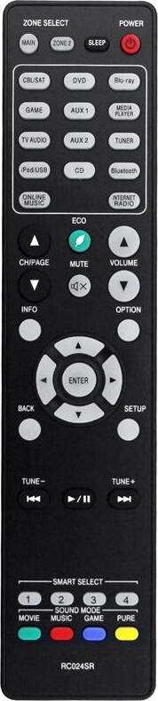 Typecat Télécommande RC024SR Récepteur Surround AV