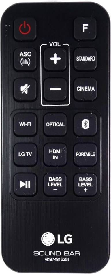 LG LAS260B Soundbar Remote Control