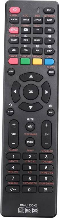Tlily Rm-L1130 TV Remote Control
