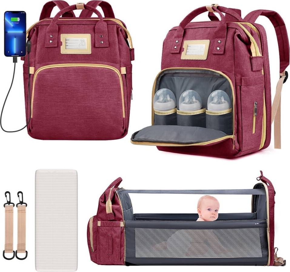 Diaper Bag Backpack Multifunctional Large Capacity
