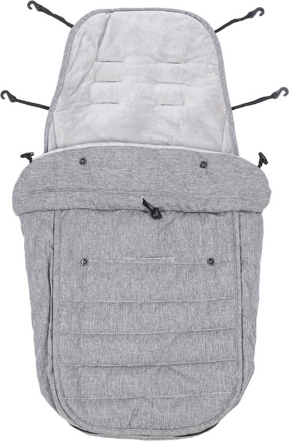 Stroller Footmuff Windproof Adjustable Gray