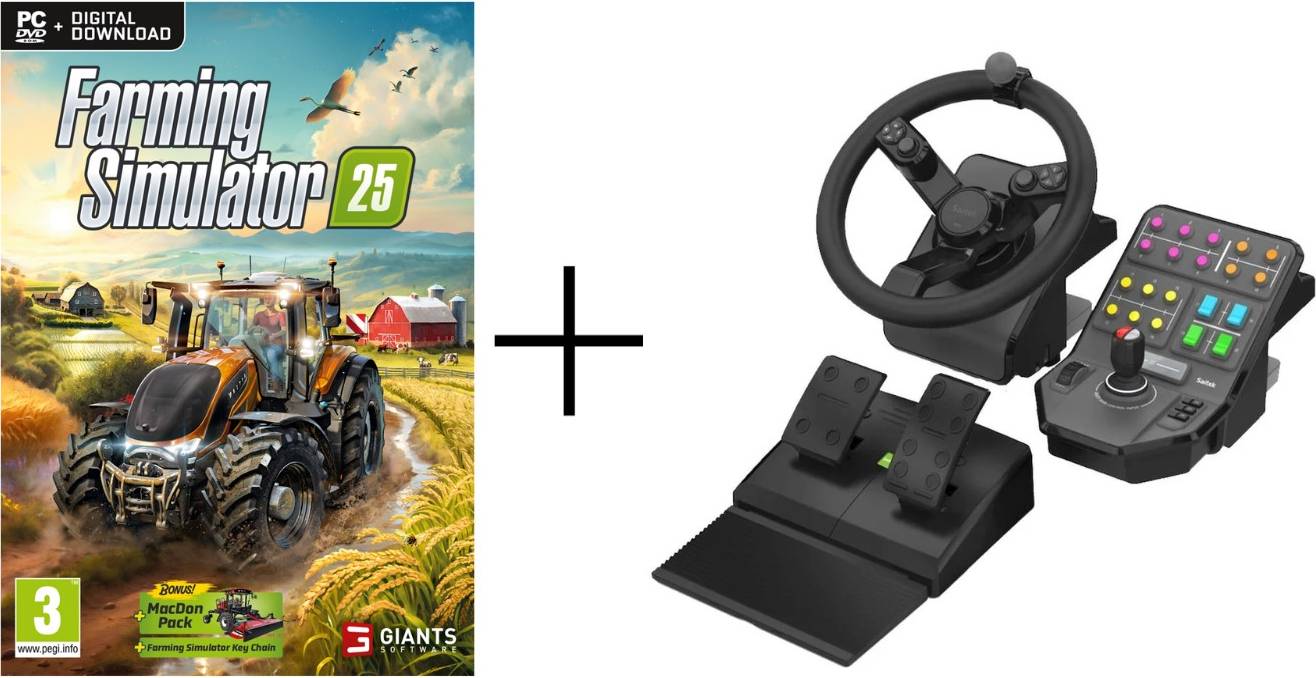 Racing simulator Logitech Farming Simulator 25 Controller Bundle