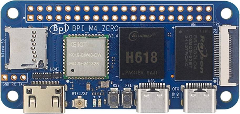 Typecat Banana Pi BPI-M4 Zero Motherboard Allwinner H618 Linux Programming Learning ARM