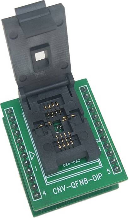 QFN8 DFN8 WSON8 Programming Socket Pin Pitch