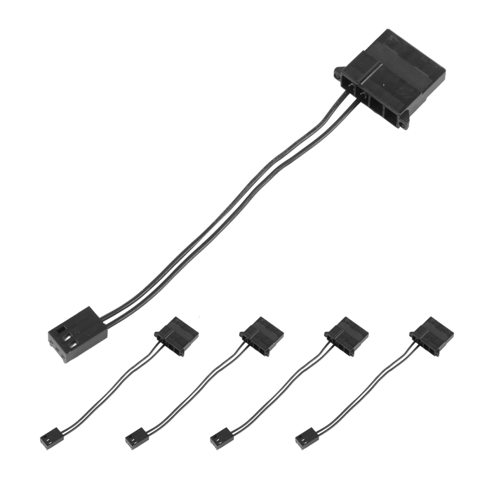 Cavo Convertitore Raffreddamento PC IDE 3 Pin 5 Pezzi