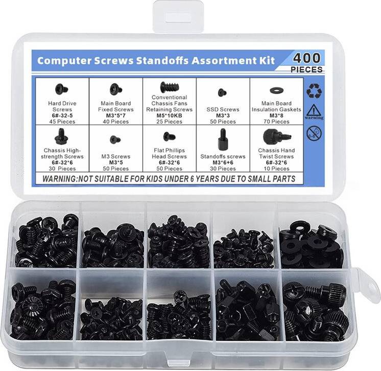 Tlily 400 Piece Computer Screw Kit