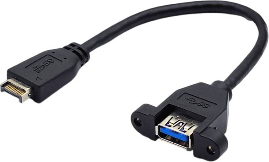 USB 3.2 Front Panel Cable 20-Pin Type E To Type A Extender