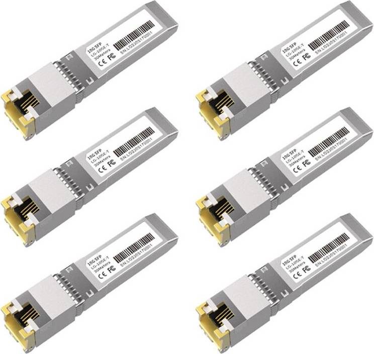 Typecat 6X 10G SFP Module 10GbE Copper Optical Port