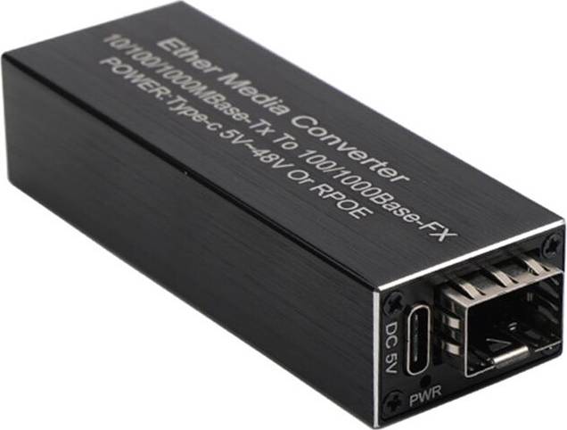 Sfp +ethernet media converter Typecat RPOE 1.25G Media Converter SFP Transceiver Module