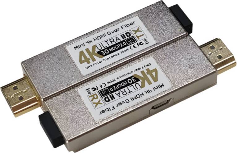 Compact 4K HDMI Fiber Extender