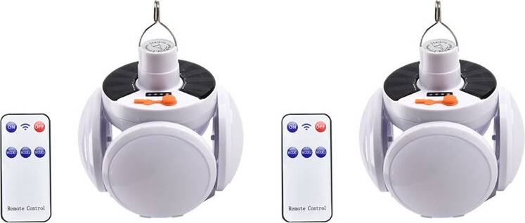 Solar Camping Lamp USB Rechargeable LED Remote