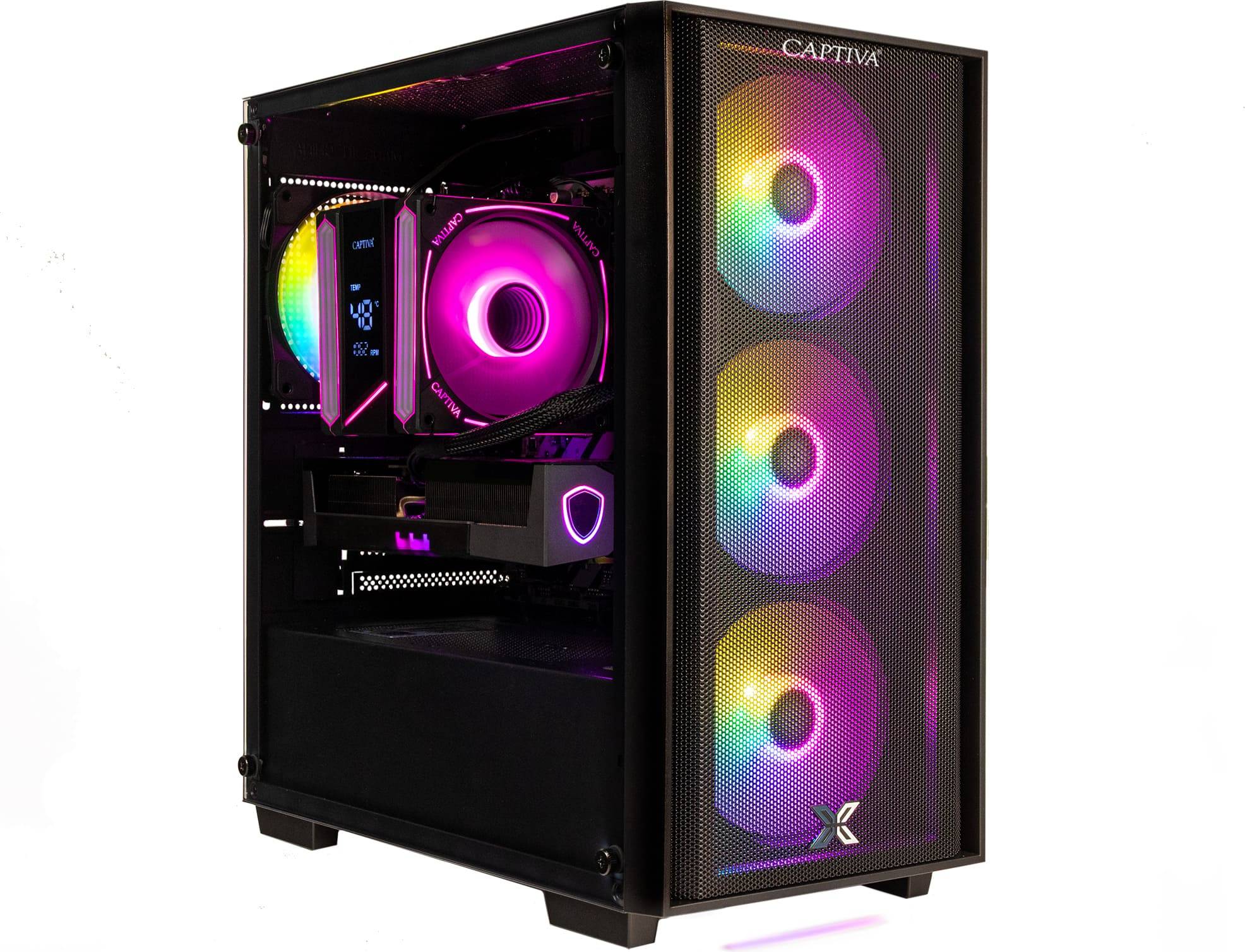 Captiva Entry Gaming R10-2360 PC Ryzen 7 5700X 16GB Radeon RX 9060 XT