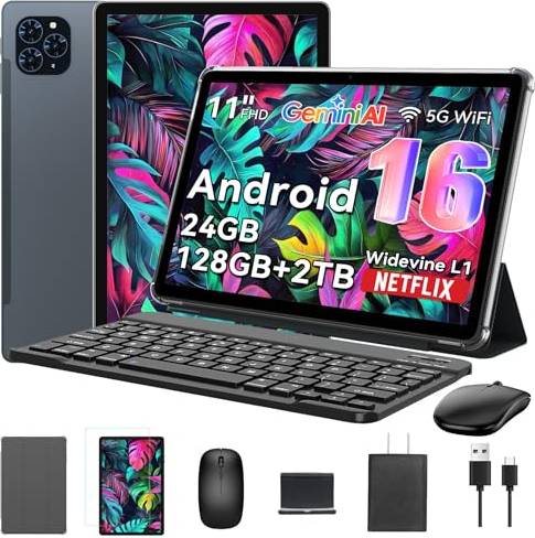 TABWEE Android 16 Tablet 11 Inch FHD Display