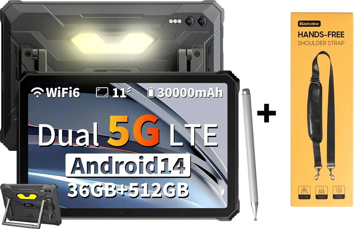 Blackview Active 12 Pro Rugged Android 15 Tablet