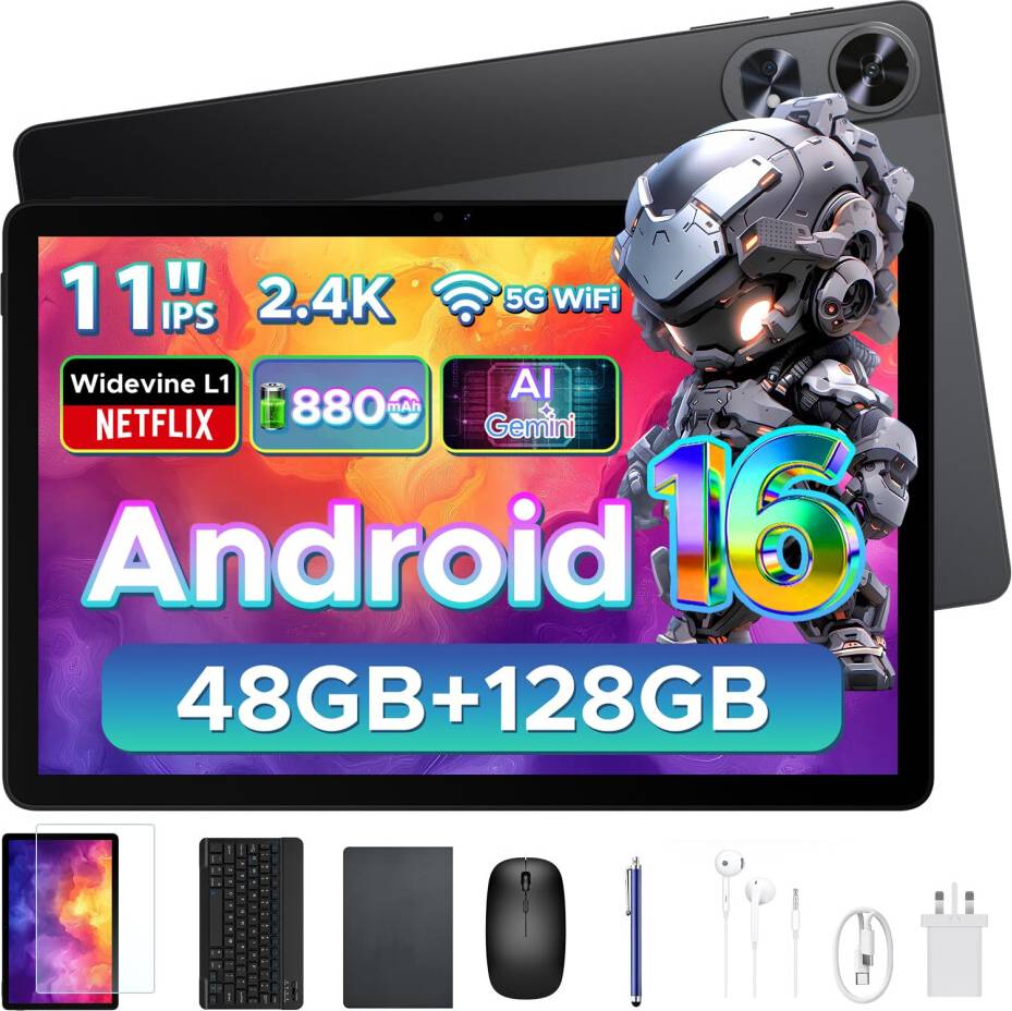 P11 Pro 11 Inch Tablet Android 16 Gemini AI
