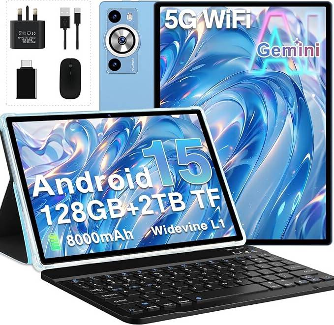 2026 Tablet 10 Inch Android 15 Gemini AI