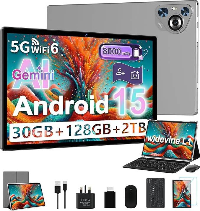 Jusyea 2026 10 Inch Android 15 Tablet