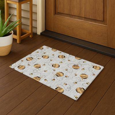 Washable rugs Addison Rugs Honeybee Chantille Rug Machine Washable