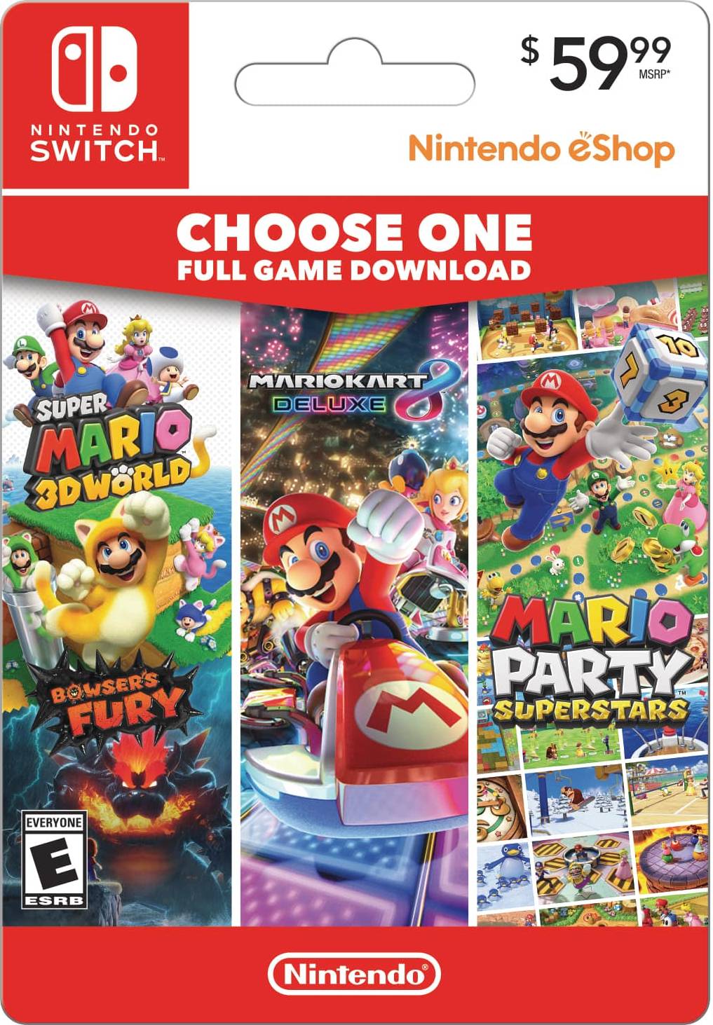 Mario games for nintendo switch Nintendo Choose One Mario
