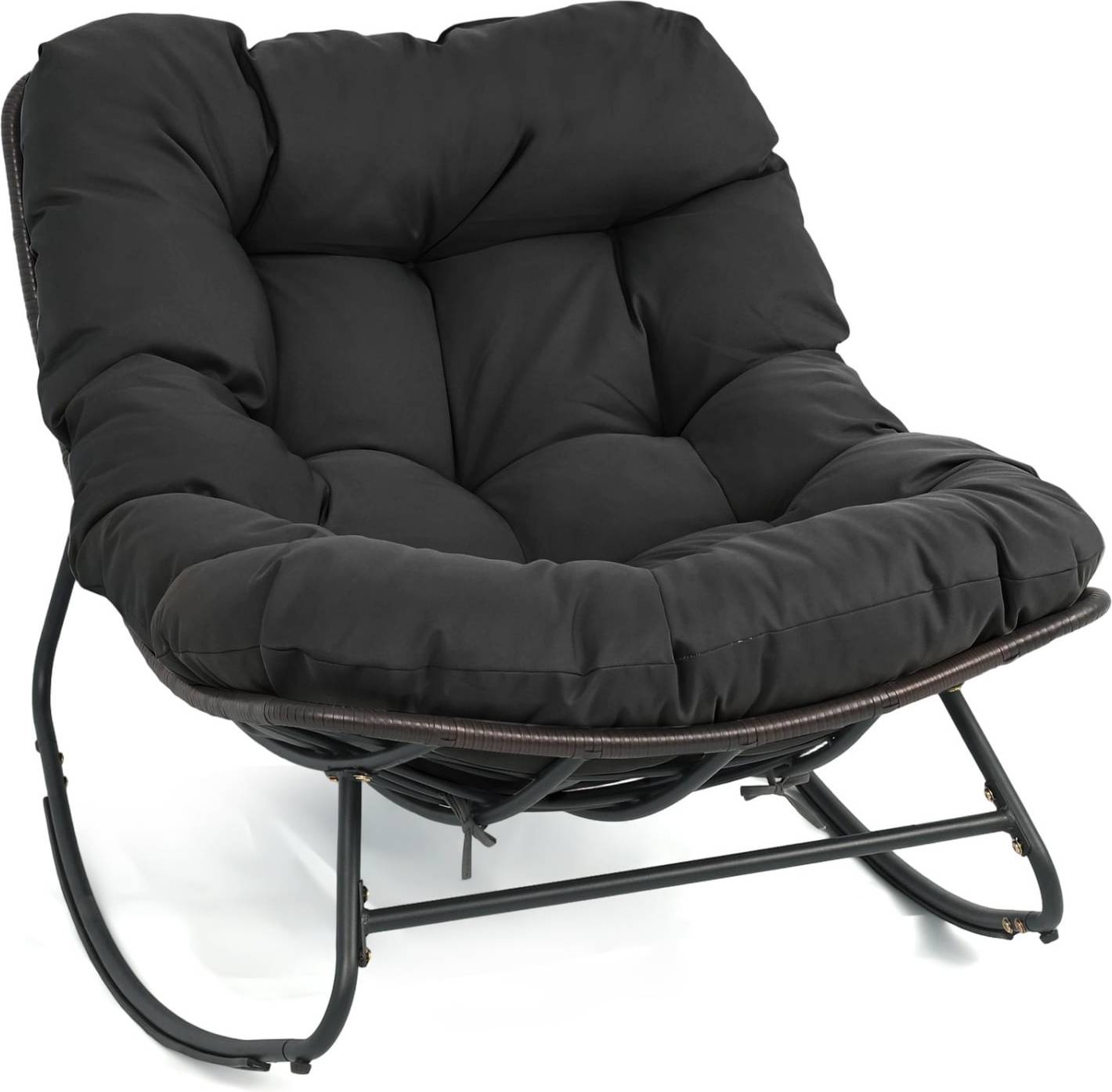 Papasan SlickBlue Papasan Rocking Chair with Metal Frame