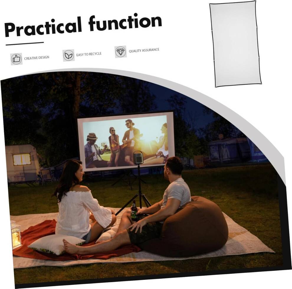 Outdoor projector screen HKHBJS Outdoor Projection Screen Stand 100 Inch