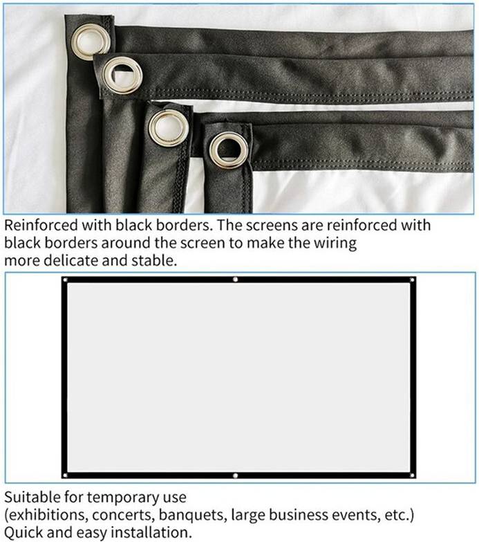 Projector screen 120 Exogio Portable Projector Screen 120 Inch