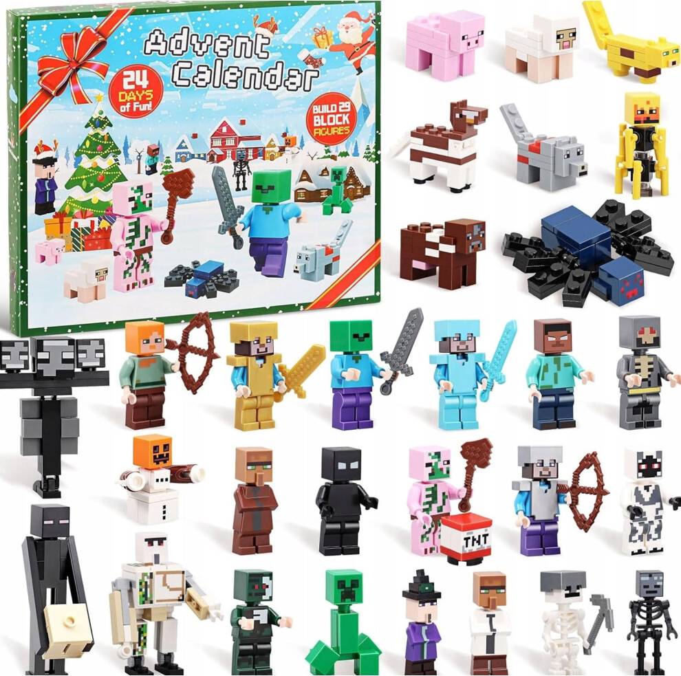 Minecraft Advent Calendar Figures Blocks