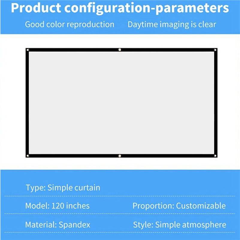 Exogio Portable Outdoor HD Projector Screen 72 Inch