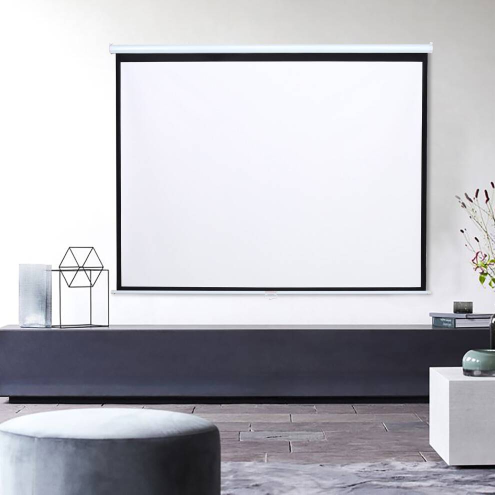 Projector screen ExtraStar Manual Pull Down Retractable Projector Screen