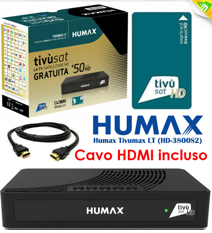 Humax Decoder Satellitare DVB-S2 HD-3800S2