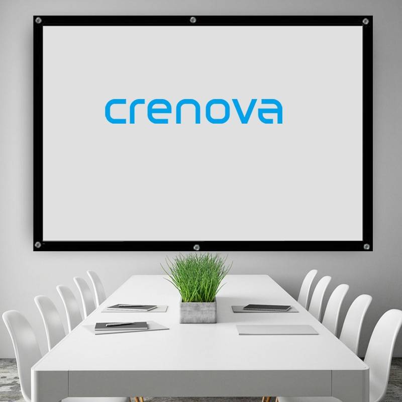 Outdoor projector screen Crenova Outdoor Outdoor Projection Screen 60 Inch