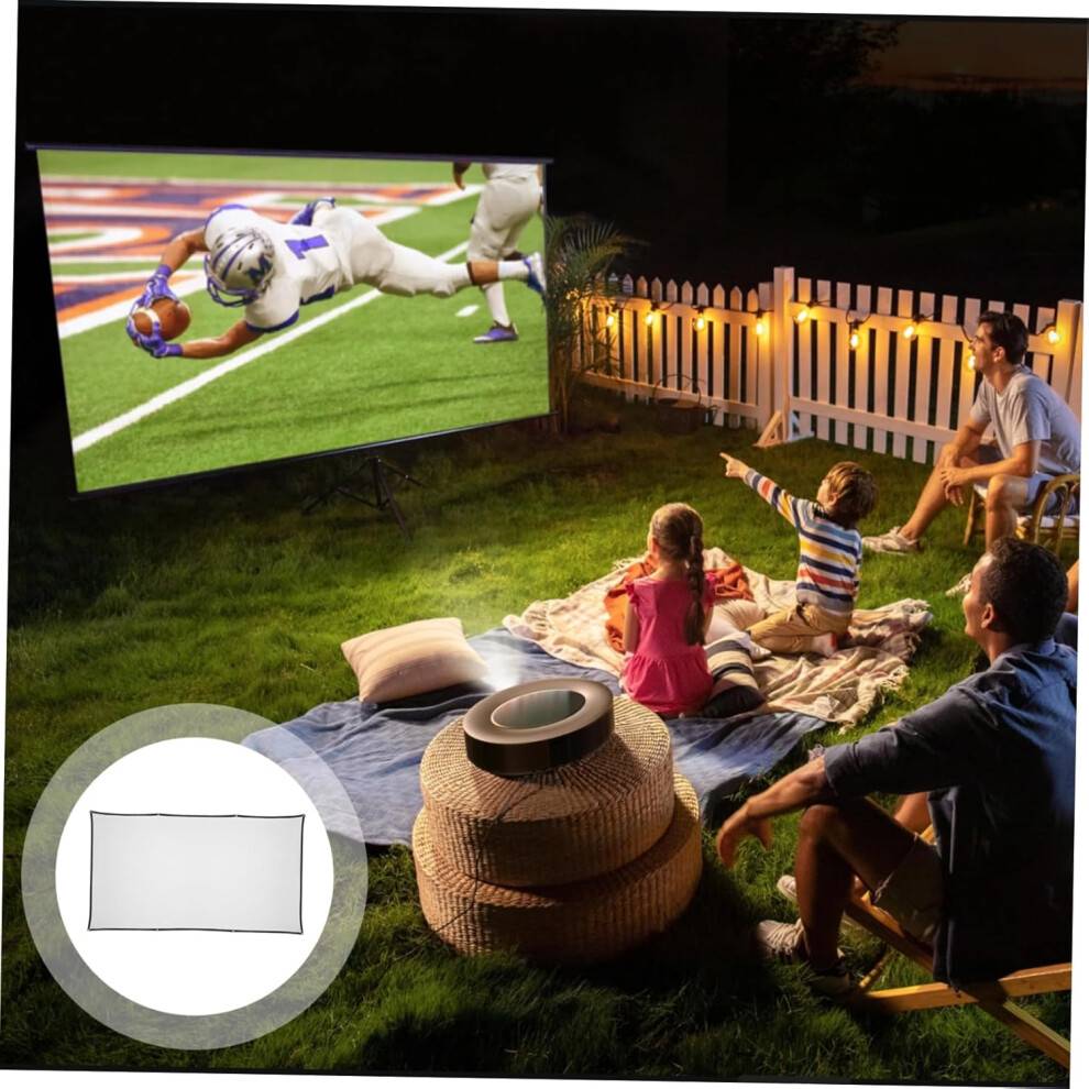 Projector screen stand HKHBJS Outdoor Projection Screen Stand 100 Inch