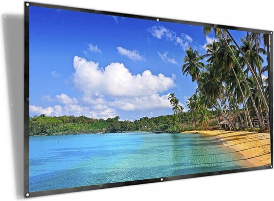 Projector Screen 120 Inch 16 9 HD Foldable