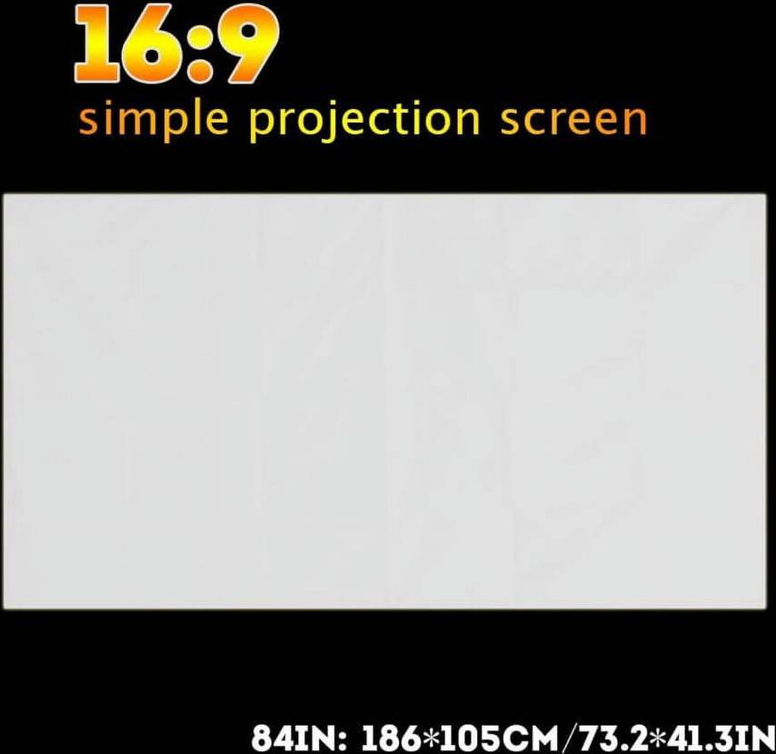84 Inch Portable Projector Screen Curtain