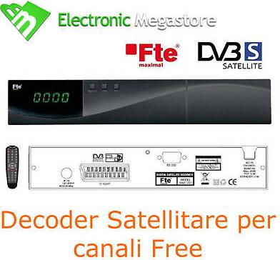 Fte Ricevitore Satellitare Digitale Per Canali