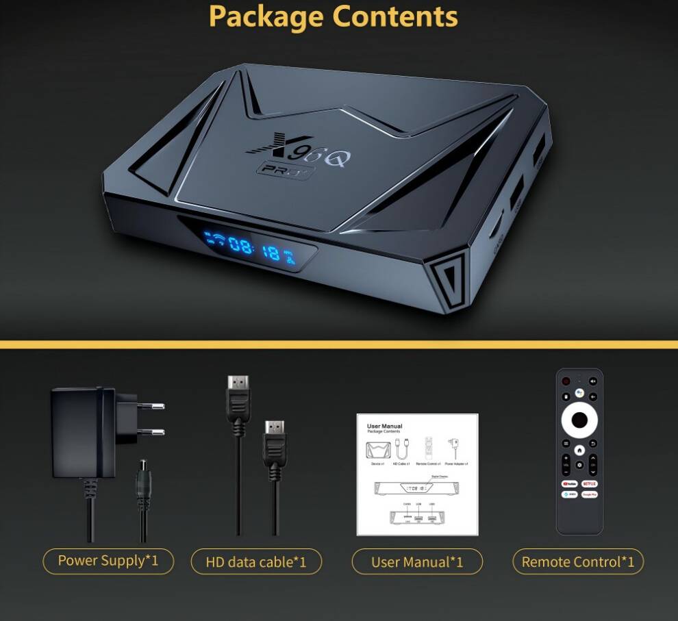 Android box Box TV Android 8K WiFi 6 RAM 2 Go ROM 16 Go