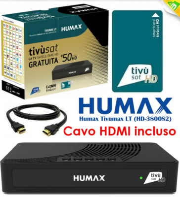 Humax Ricevitore Digitale Satellitare Hd Tivmax Pro 6800s